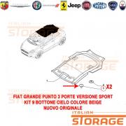 Fiat Grande Punto 3 Porte Versione Sport Kit 9 Bottone Cielo Nuovo Originale 735421944